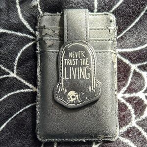 BlackCraft Cult Card Holder with never trust the living emblem